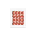 Fall Retro Flower Pattern Art Print Gallery Image 1
