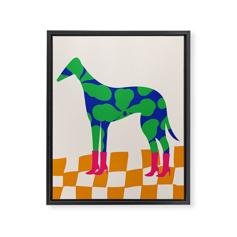 Fashion Dog Framed Canvas Print Gallery Image 6