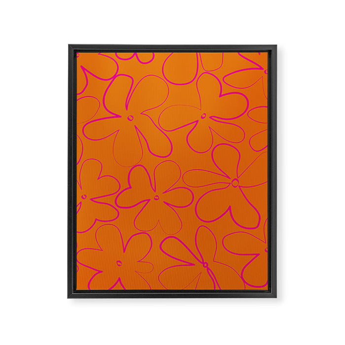 Flower Power Framed Canvas Print Gallery Image 1