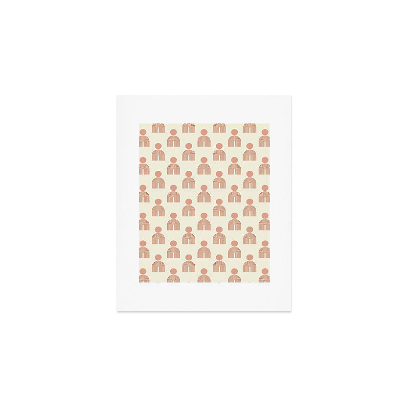Full moon rainbow pattern collection SS01 Art Print Gallery Image 1