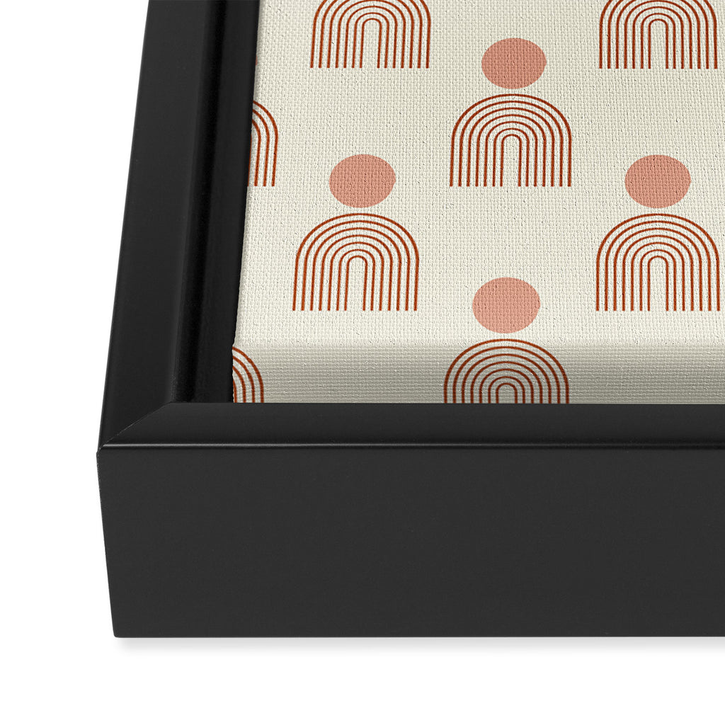 Full moon rainbow pattern collection SS01 Framed Canvas Print Gallery Image 3