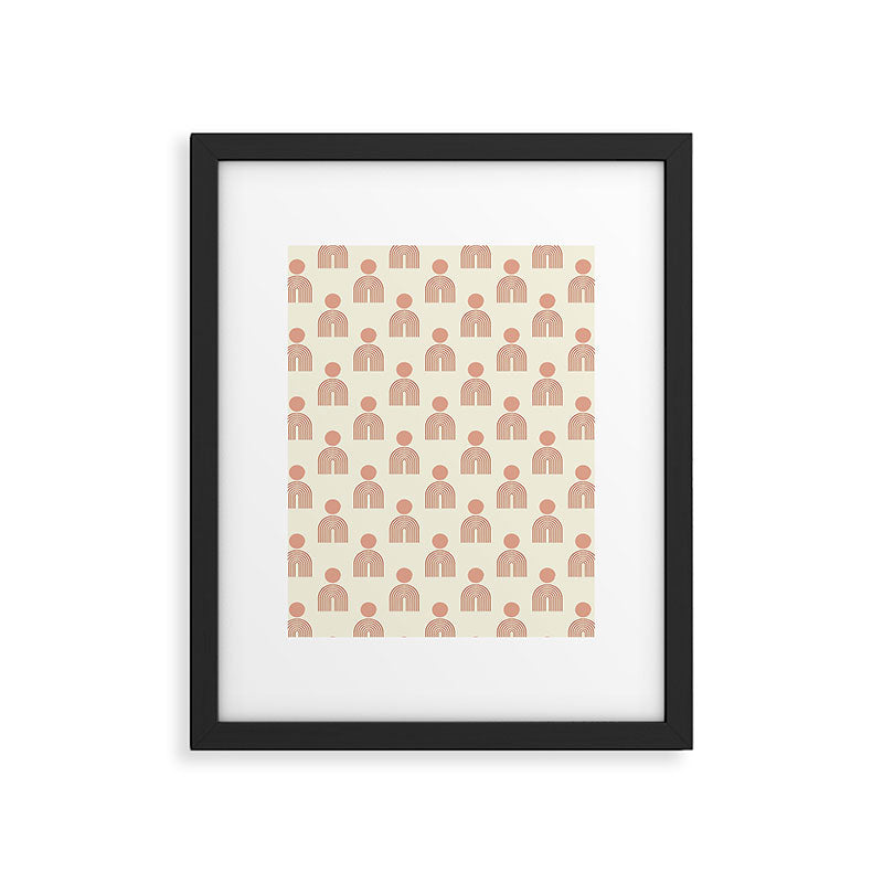 Full moon rainbow pattern collection SS01 Framed Art Print Gallery Image 6