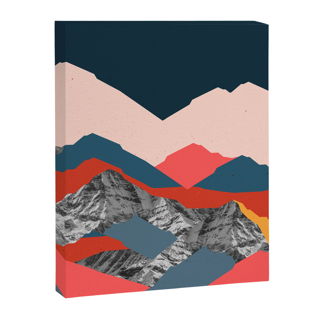 Graphic Mountains X Canvas Print Gallery Image 6
