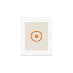 Have a Happy Life Lilac and Orange Art Print Gallery Image 1