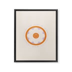 Have a Happy Life Lilac and Orange Framed Canvas Print Gallery Image 8