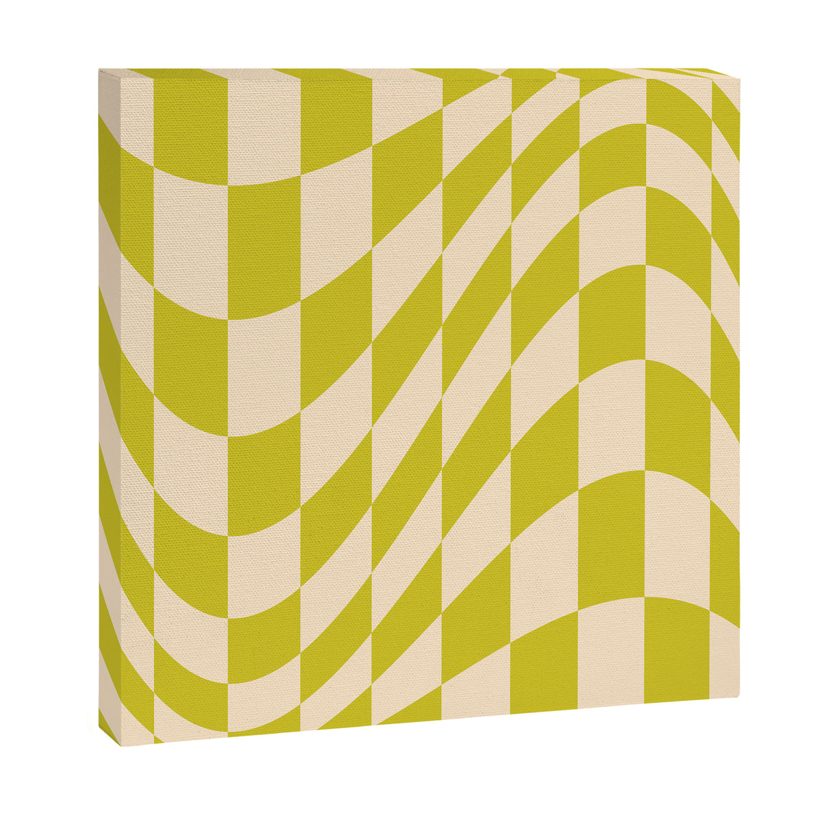 Modern twenties green pattern Canvas Print Gallery Image 3