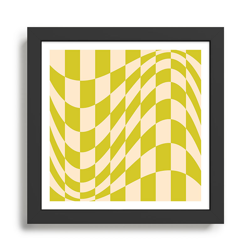 Modern twenties green pattern Framed Art Print Gallery Image 1