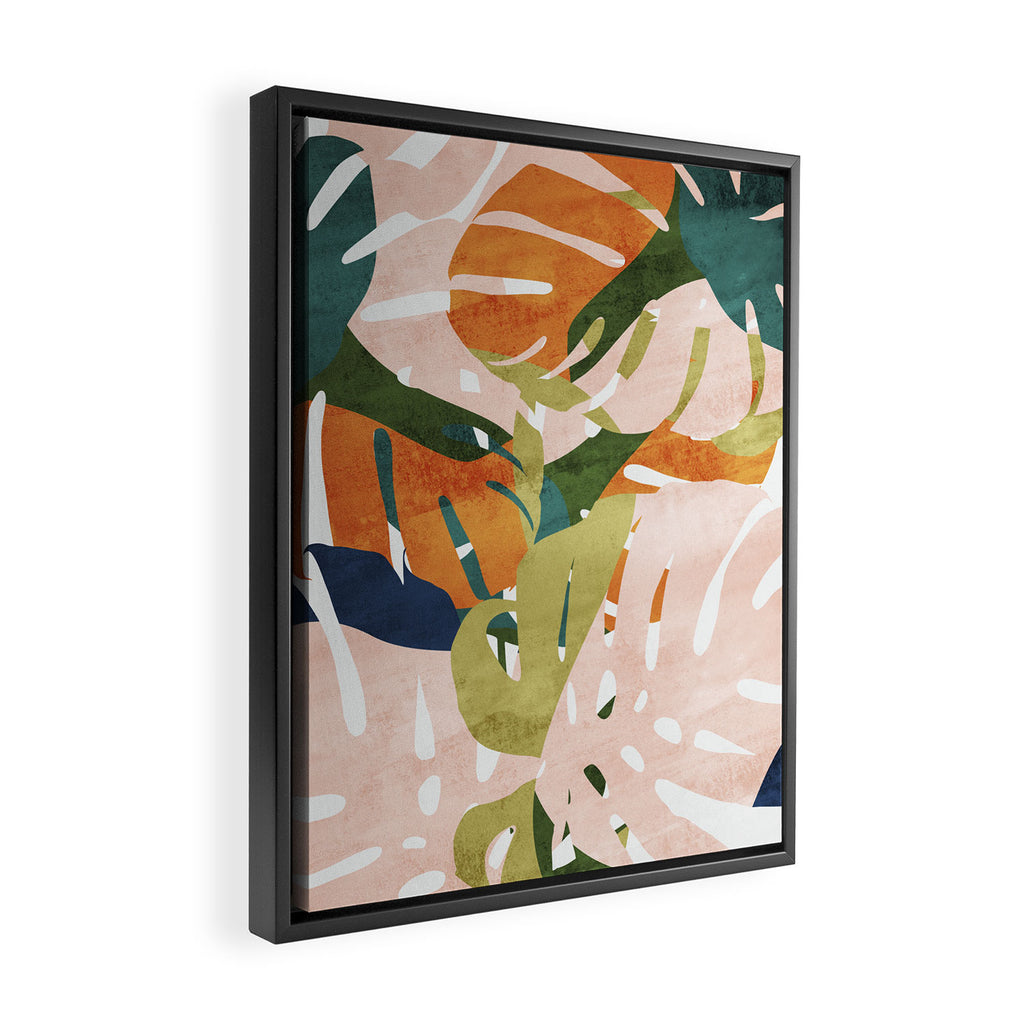 Monstera delight Framed Canvas Print Gallery Image 2