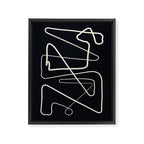 Movements Black Framed Canvas Print Gallery Image 6
