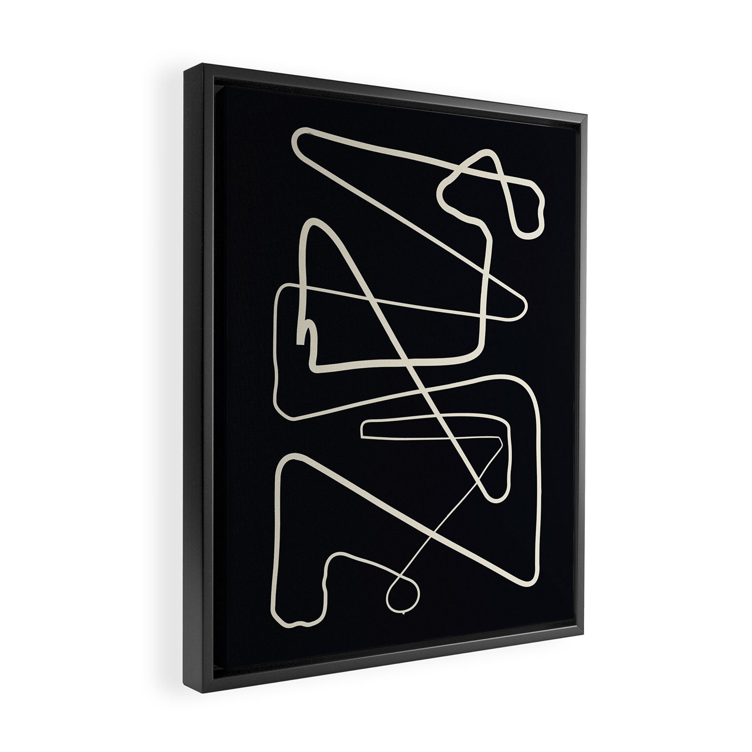 Movements Black Framed Canvas Print Gallery Image 2
