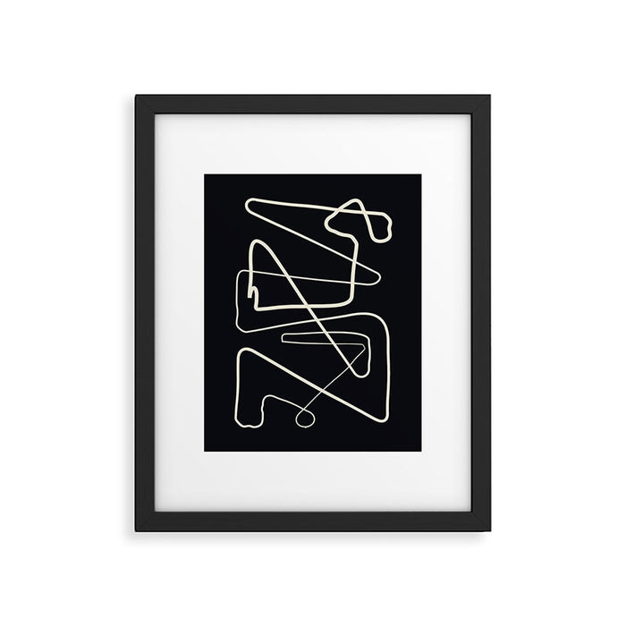 Movements Black Framed Art Print Gallery Image 1