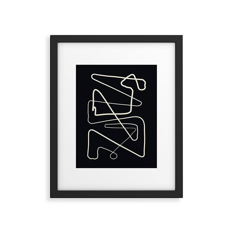 Movements Black Framed Art Print Gallery Image 5