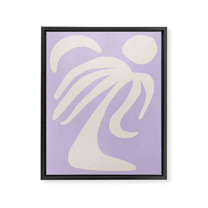 Palm Lilac Framed Canvas Print Gallery Image 6