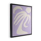 Palm Lilac Framed Canvas Print Gallery Image 2