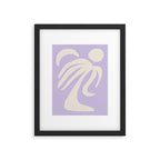 Palm Lilac Framed Art Print Gallery Image 4