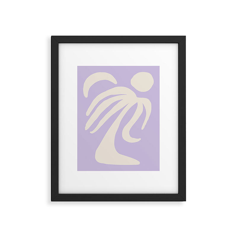 Palm Lilac Framed Art Print Gallery Image 4