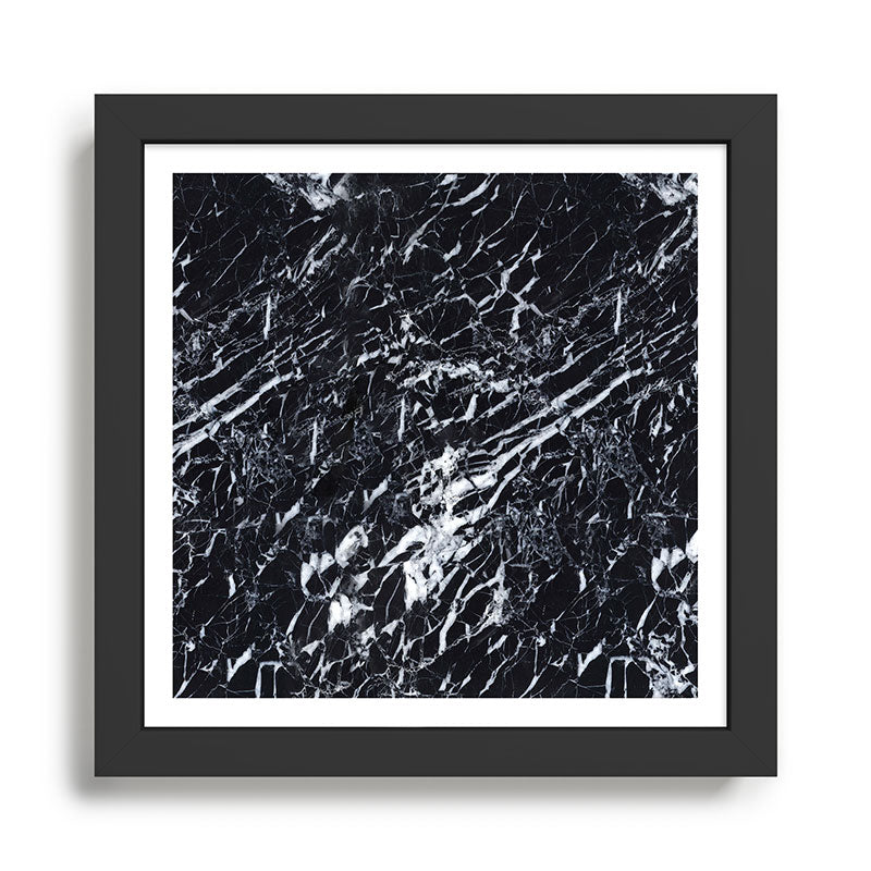 Real Marble Black Framed Art Print Gallery Image 1