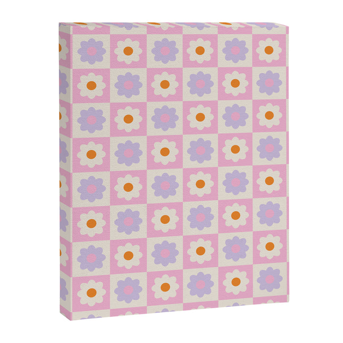 Retro Flower Pattern II Canvas Print Gallery Image 1