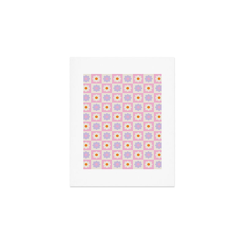 Retro Flower Pattern II Art Print Gallery Image 1