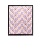 Retro Flower Pattern II Framed Canvas Print Gallery Image 8