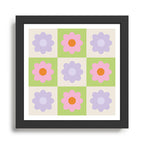 Retro Flower Pattern S Framed Art Print Gallery Image 1