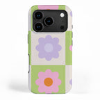 Retro Flower Pattern S iPhone Case Gallery Image 1