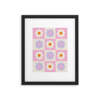 Retro Flower Pattern S Framed Art Print Gallery Image 6