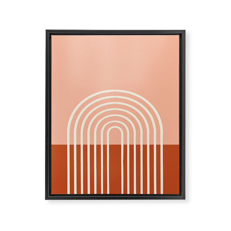 Terracota Pastel Framed Canvas Print Gallery Image 6