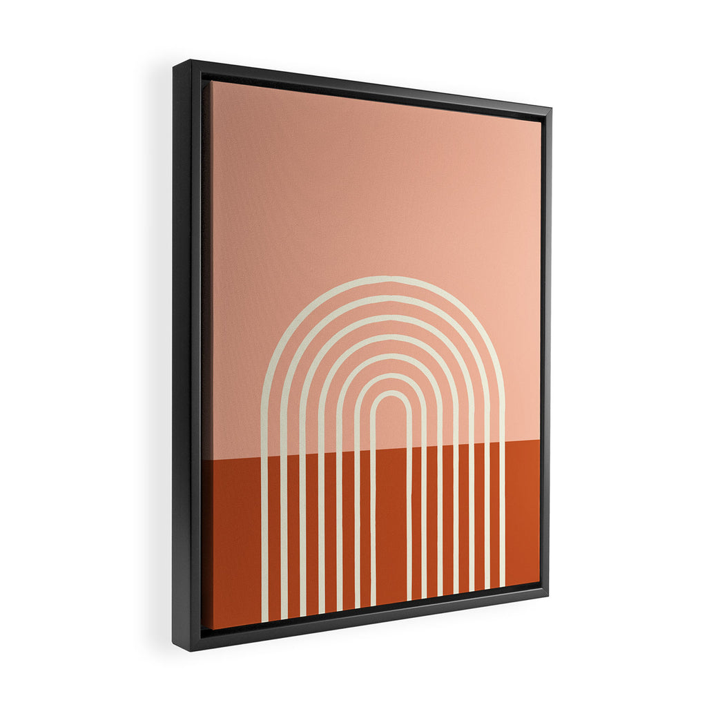 Terracota Pastel Framed Canvas Print Gallery Image 2