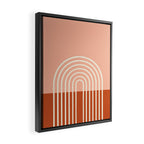 Terracota Pastel Framed Canvas Print Gallery Image 2