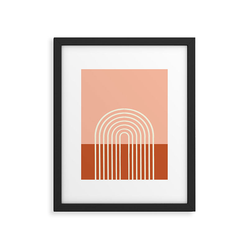 Terracota Pastel Framed Art Print Gallery Image 5