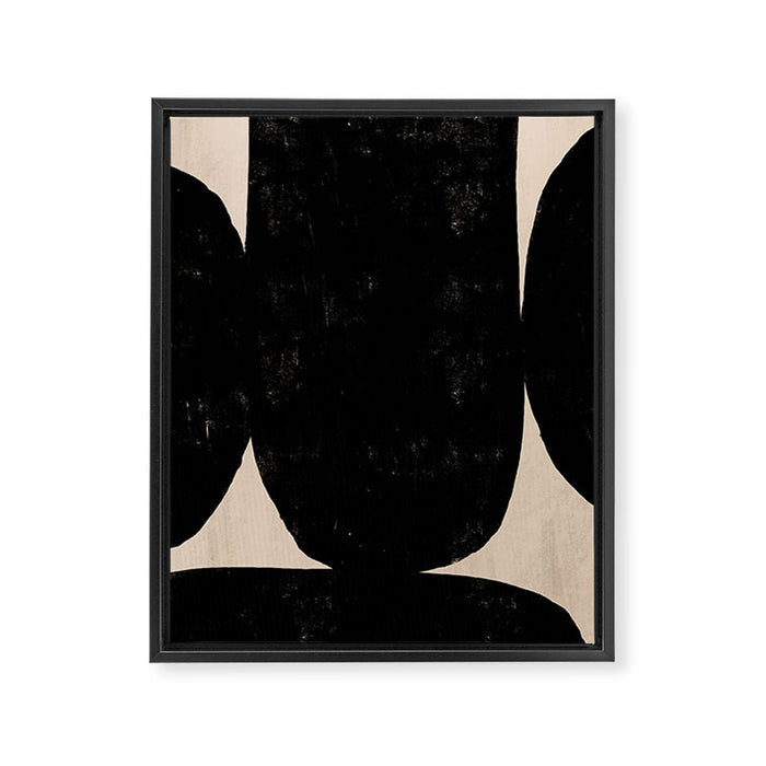 Timeless bold shapes Framed Canvas Print Gallery Image 1