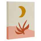 Waxing Crescent Moon Canvas Print Gallery Image 3