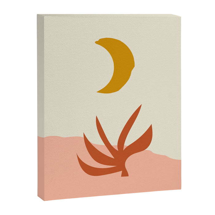 Waxing Crescent Moon Canvas Print Gallery Image 1