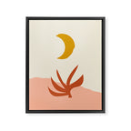Waxing Crescent Moon Framed Canvas Print Gallery Image 6