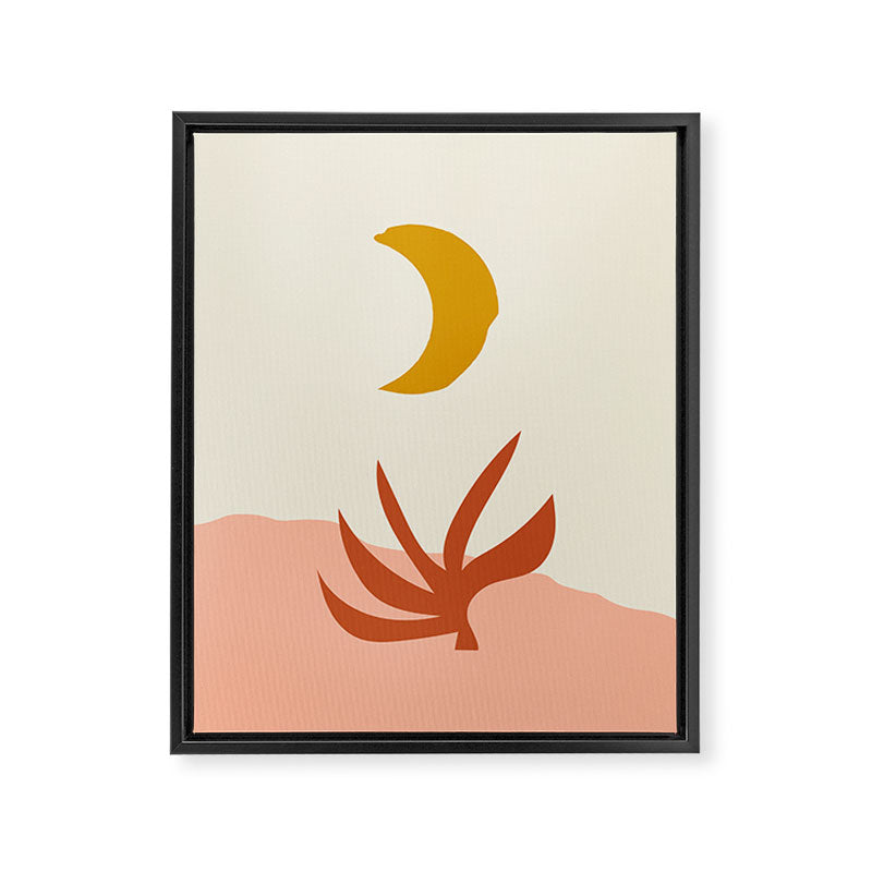 Waxing Crescent Moon Framed Canvas Print Gallery Image 6