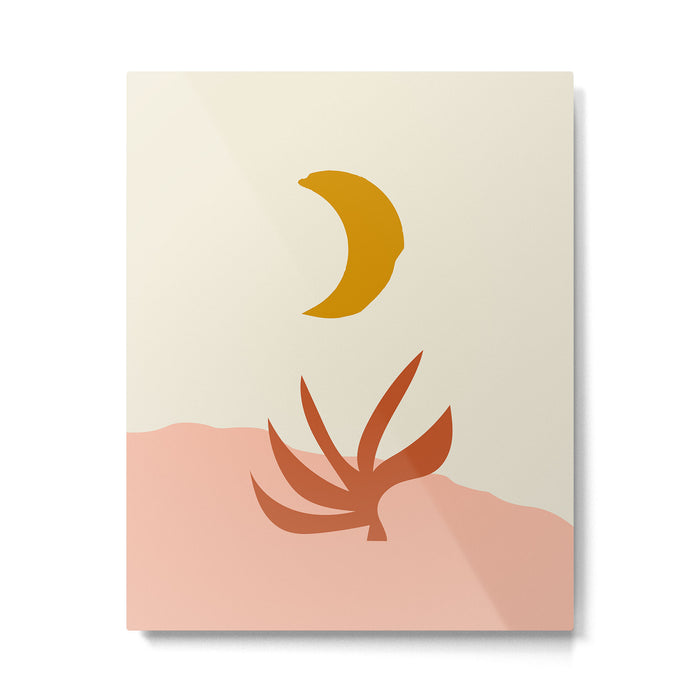 Waxing Crescent Moon Metal Print Gallery Image 1