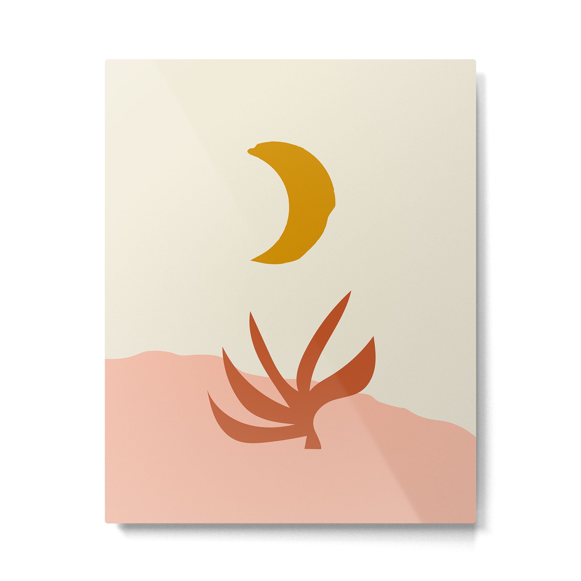 Waxing Crescent Moon Metal Print Gallery Image 4