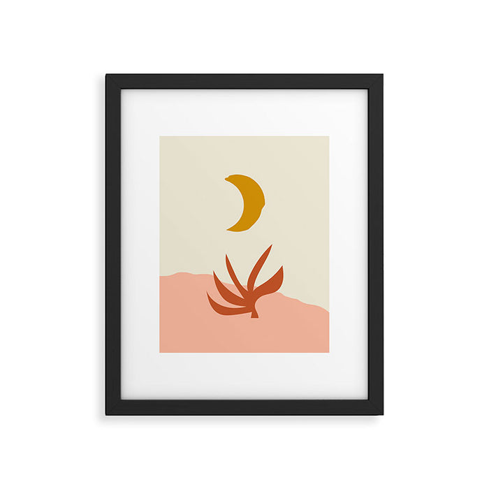 Waxing Crescent Moon Framed Art Print Gallery Image 1