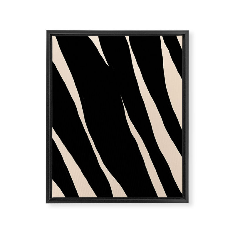 Zebra Framed Canvas Print Gallery Image 3