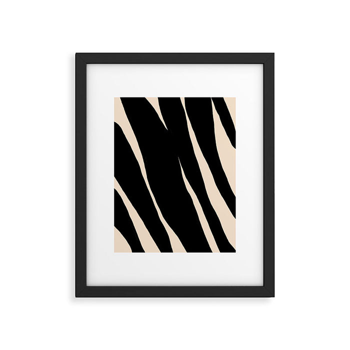 Zebra Framed Art Print Gallery Image 1