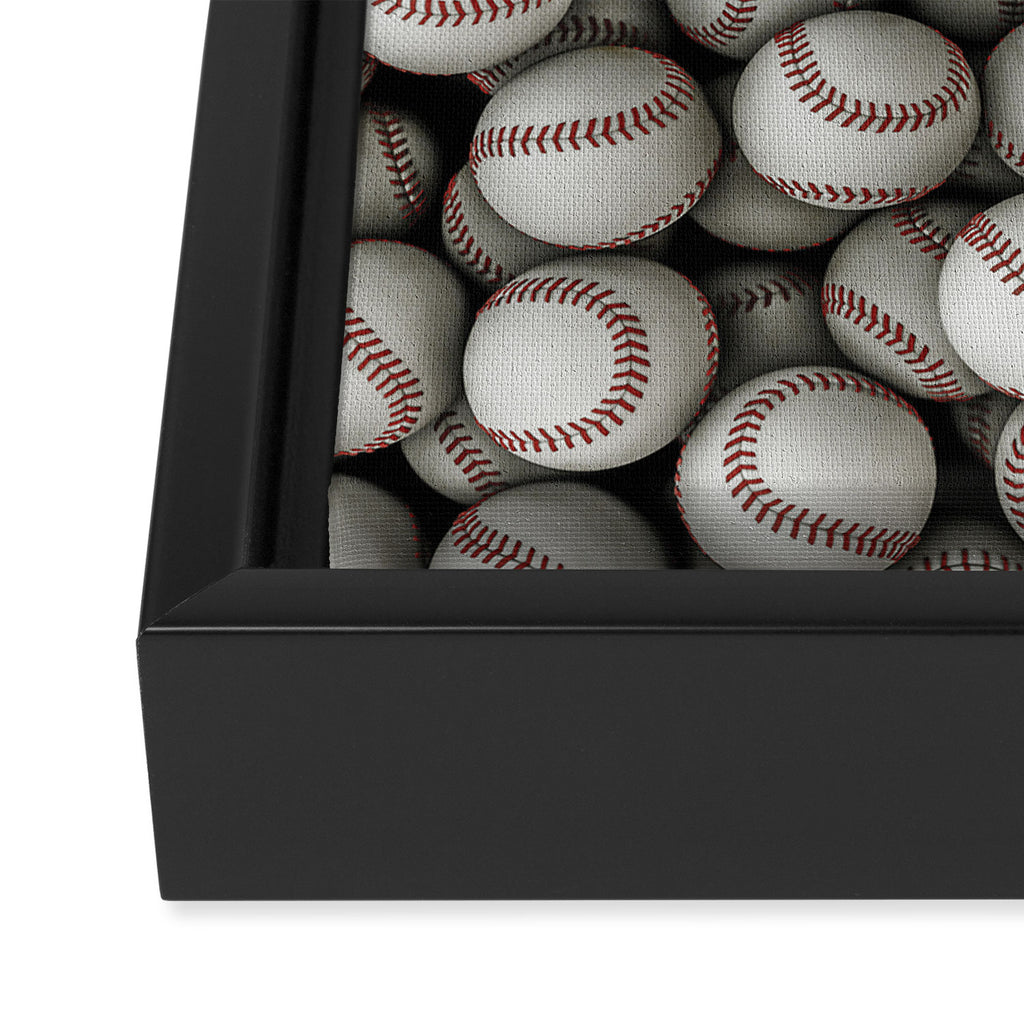 Baseballs Framed Canvas Print Gallery Image 3