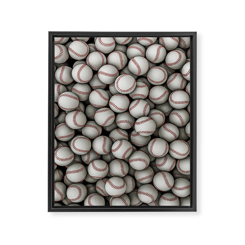 Baseballs Framed Canvas Print Gallery Image 8