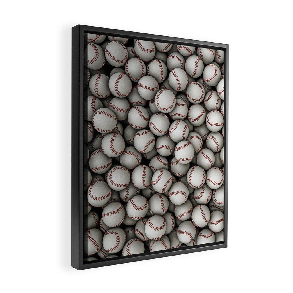 Baseballs Framed Canvas Print Gallery Image 2