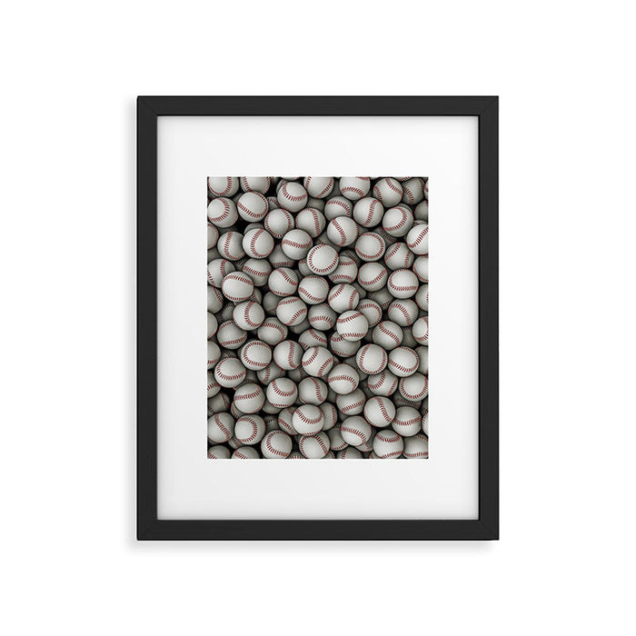 Baseballs Framed Art Print Gallery Image 1