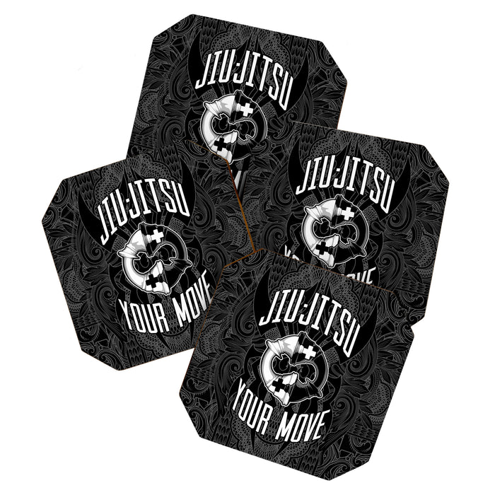 Brazilian Jiu-jitsu Chess Kings Coaster Gallery Image 1