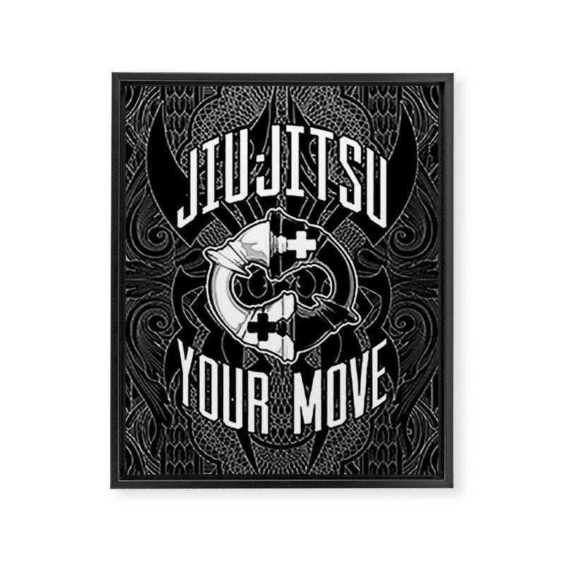 Brazilian Jiu-jitsu Chess Kings Framed Canvas Print Gallery Image 6