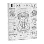 Disc Golf Frolf Frisbee Basket Vintage Patent Drawing Print Canvas Print Gallery Image 8