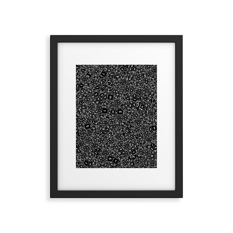 Dungeon Master RPG Gamer Dice Framed Art Print Gallery Image 6