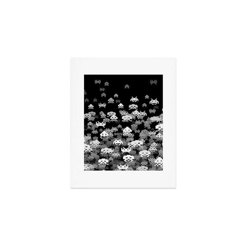 Invaded BLACK Art Print Gallery Image 1
